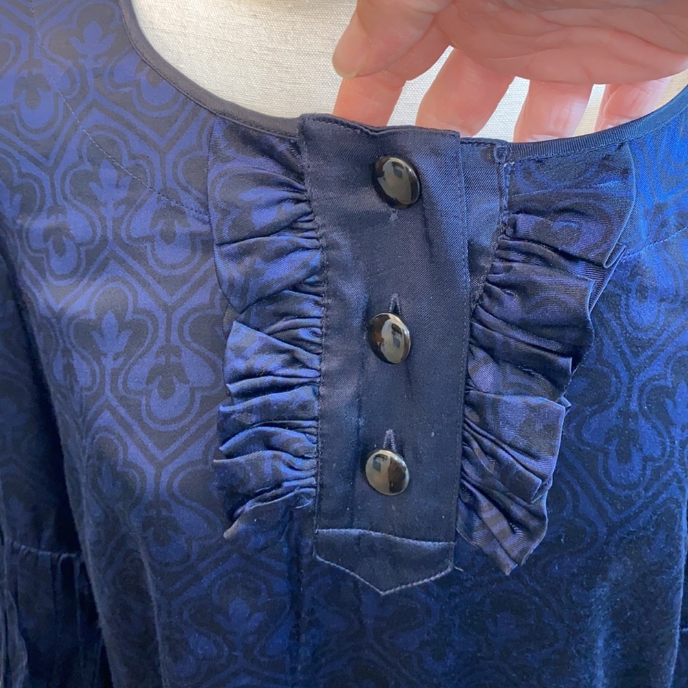 Marc by Marc Jacobs navy and black blouse M - Picture 6 of 13